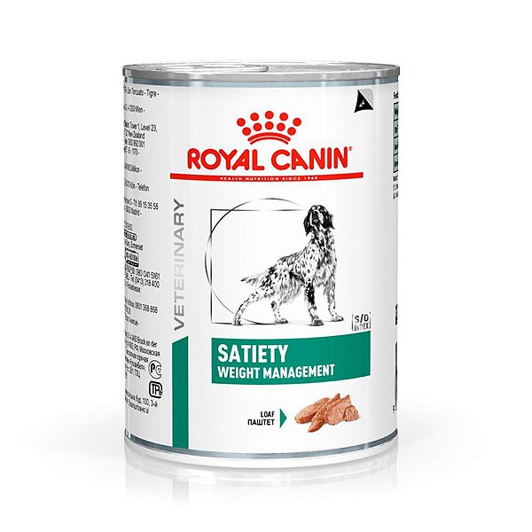 Ração Úmida Royal Canin Satiety Support para Cães Adultos com Excesso de Peso Lata 410 g