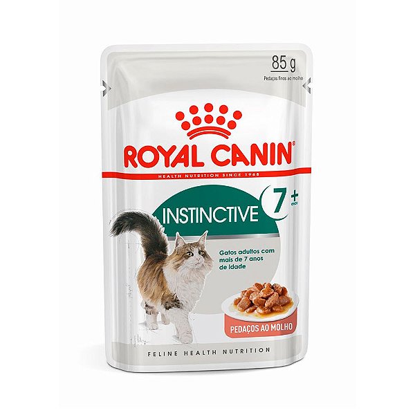 Ração Úmida Royal Canin Instinctive 7+ para Gatos Adultos Acima de 7 Anos 85g