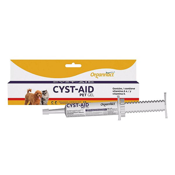 Suplemento Cyst-Aid Pet Gel Organnact para Cães e Gatos - 27ml
