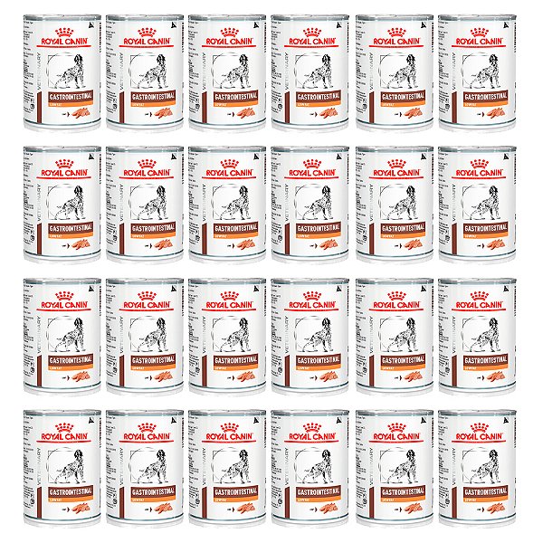 COMBO 24 LATAS - Ração Úmida Royal Canin Gastrointestinal Low Fat para Cães Adultos 420 g