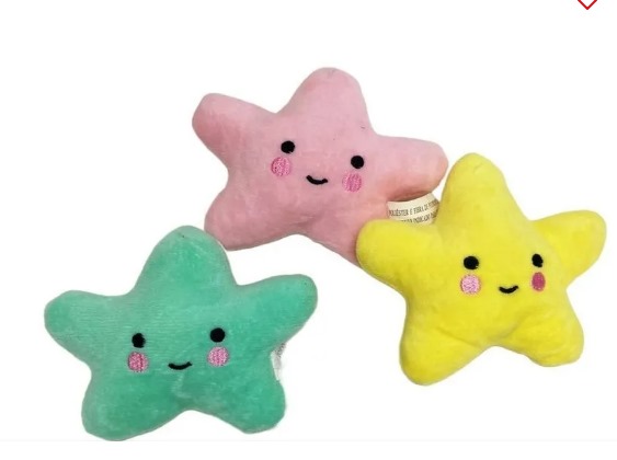 Pet Pelucia Estrela 10Cm