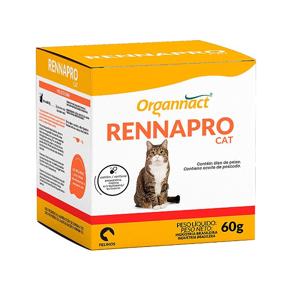 Suplemento Organnact Rennapro Cat para Gatos 60g