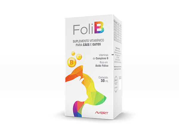 Suplemento Avert Foli B para Cães e Gatos 30 ml