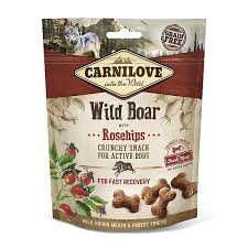 CARNILOVE DOG CRUNCHY SNACK WILD BOAR WITH ROSEHIPS WITH FRESH MEAT 200 G