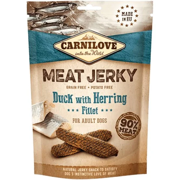 Carnilove jerky duck & herring fillet 100 g
