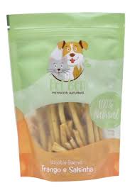 Petisco natural -  biscoito gourmet frango e salsinha