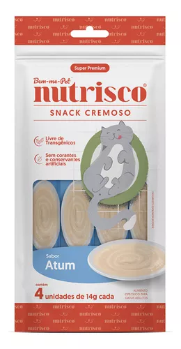 Snack cremoso nutrisco gatos atum 56g