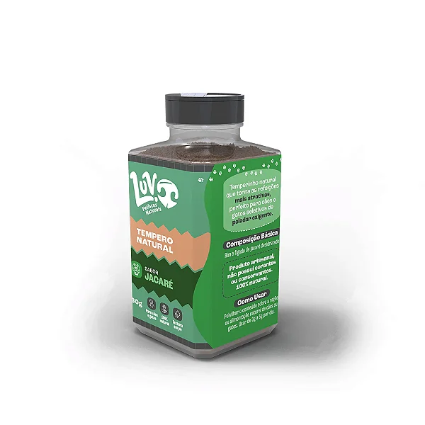 LUV tempero natural de jacare 80g