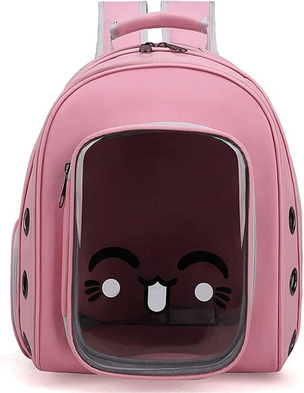 Mochila Backpack Capsula Para Transporte Tam Unico Rosa