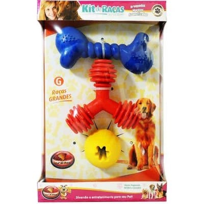 BRINQUEDO CAES KIT FURACAOPET 3 PEÇAS