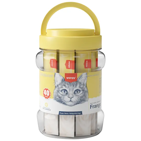 PETISCO PARA GATO WANPY CREAMY FRANGO 40x14g = 560G