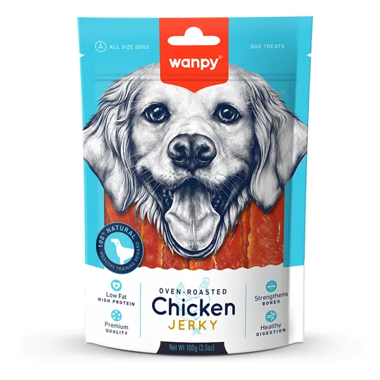 PETISCO PARA CAO WANPY FILE DE FRANGO 100G
