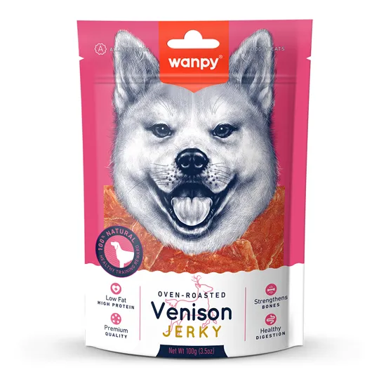 PETISCO PARA CAO WANPY FATIAS DE CERVO 100G