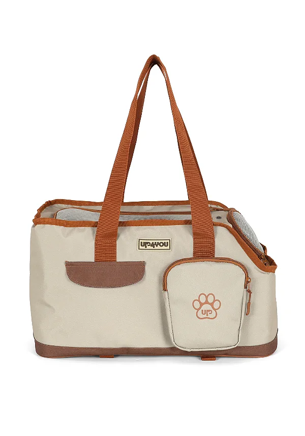 Bolsa de Ombro Pet Pequena para Transporte com Bolso Up4you