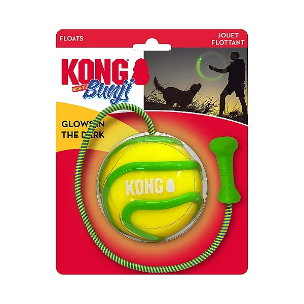 Brinquedo para Cães Kong Bunji High-Viz Ball Assorted Large