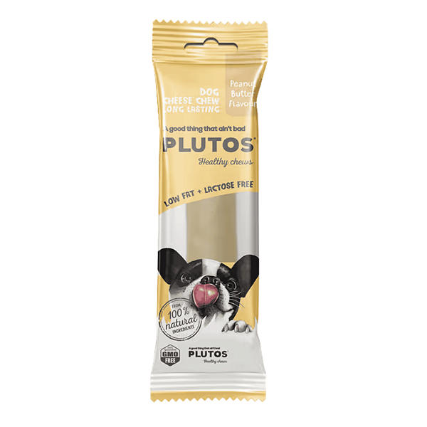 Mordedor Natural P/ Cães Plutos Queijo com pasta de amendoim