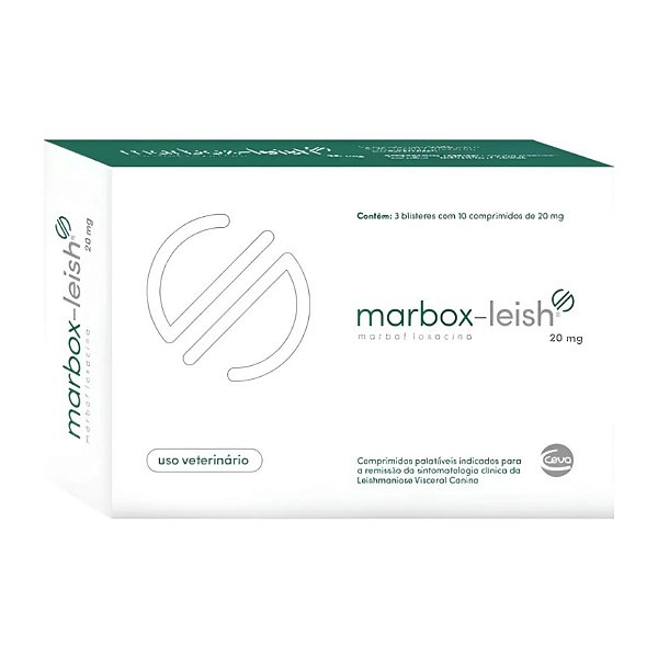 Marbox-leish Tratamento Da Leishmaniose 30 Comp. 20mg - Ceva