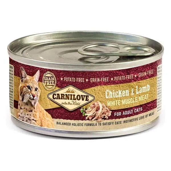 CARNILOVE CAN CAT CHICKEN & LAMB 100G