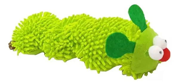 Brinquedo mastigável lagarta para gatos