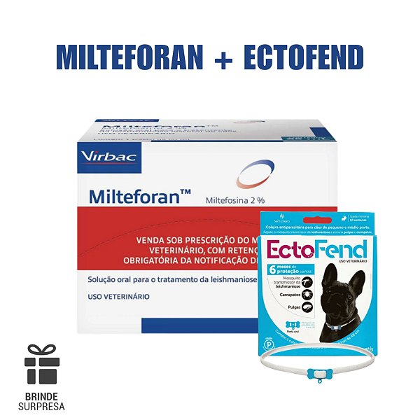 Kit Milteforan Virbac + Coleira Ectofend