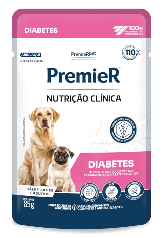 PREMIER NUTR CLIN UMIDOS CAES DIABETES 85 G
