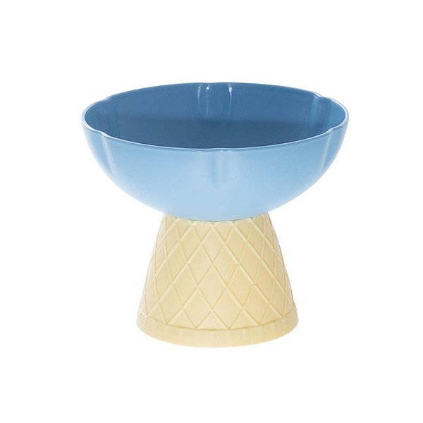 Comedouro Bebedouro Alto Elevado Para Pets Cogumelo 300ml