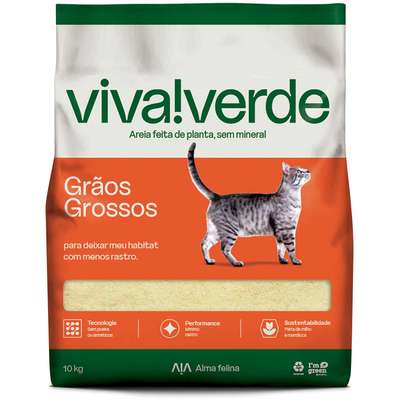 AREIA VIVA VERDE GRAOS GROSSOS 10KG