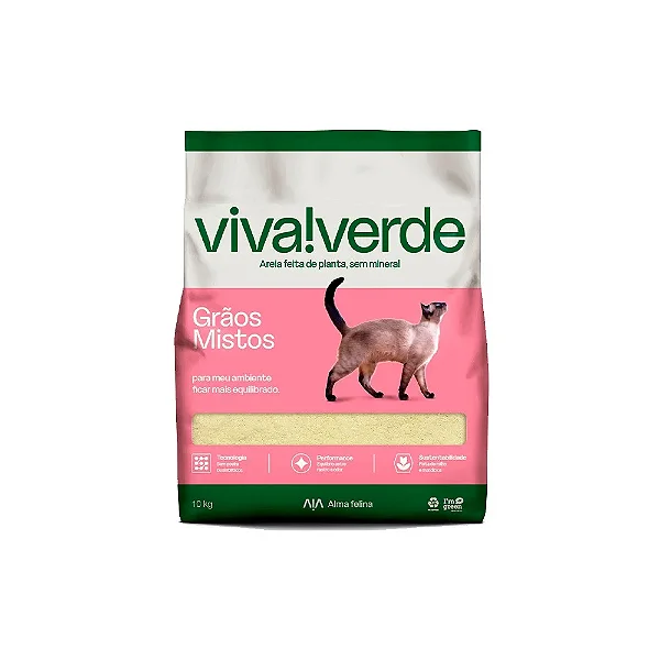 AREIA VIVA VERDE GRAOS MISTOS 10KG