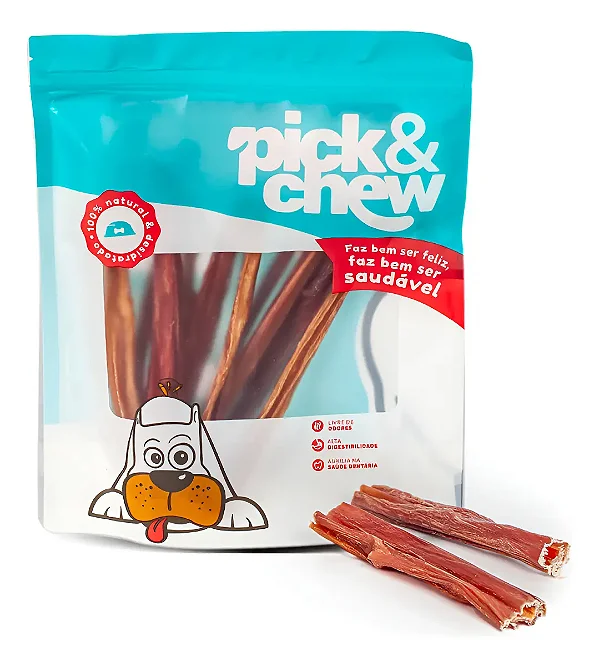 Petisco Natural Bexiga Bovina Pick & Chew - Beef Sticks