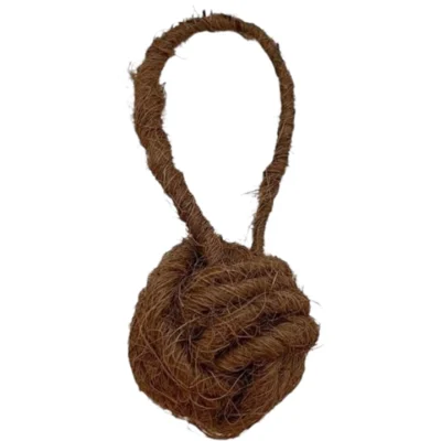 Brinquedo Sustentável Amicus Coconut Loop Marrom para Cães