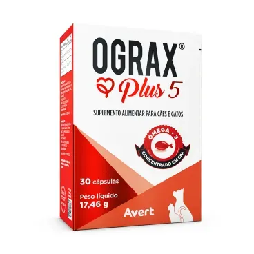 Ograx Plus 5 para Cães e Gatos Avert 30 cápsulas