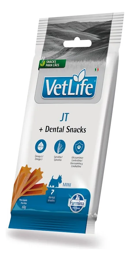 Petisco Vet Nat Snack Can Jt Adt Mini 60g