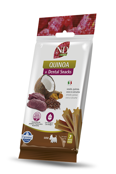 Petisco ND Dental Snacks Quinoa Can Adt Mini Veado 60g