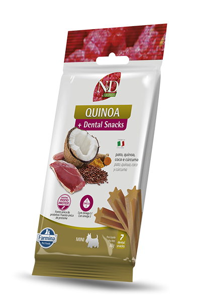 Petisco ND Dental Snacks Quinoa Can Adt Mini Pato 60g