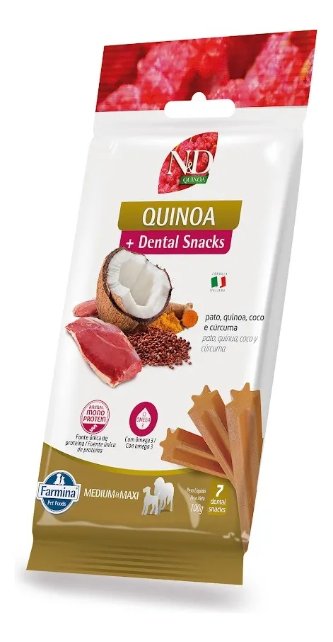 Petisco Nd Quinoa Snack Can Pato Adt Md/mx 100g