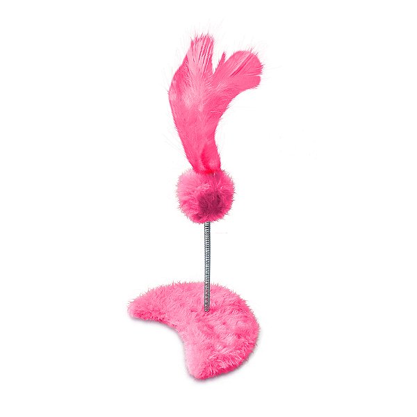 Brinquedo Arranhador São Pet para Gatos Lua Rosa 18x13cm
