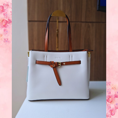 BOLSA MELISSA COR: BRANCA / MARROM