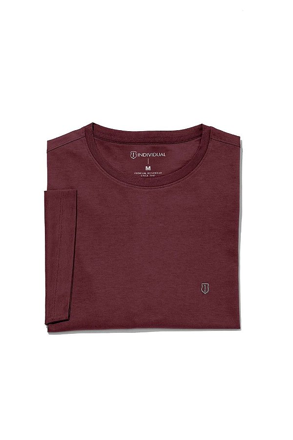 T SHIRT MC DC BASICA VINHO INDIVIDUAL