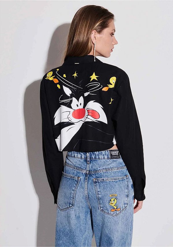 CAMISA CROPPED TWEETY