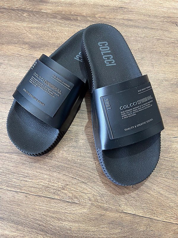 CHINELO SLIDE ALISSON PRETO COLCCI