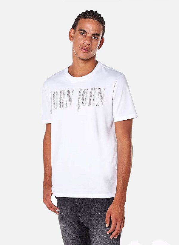 T-SHIRT POINTS BRANCO JOHN JOHN