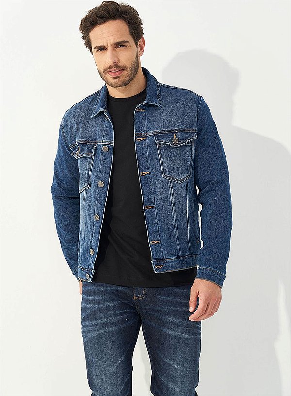JAQUETA JEANS INDIGO COLCCI