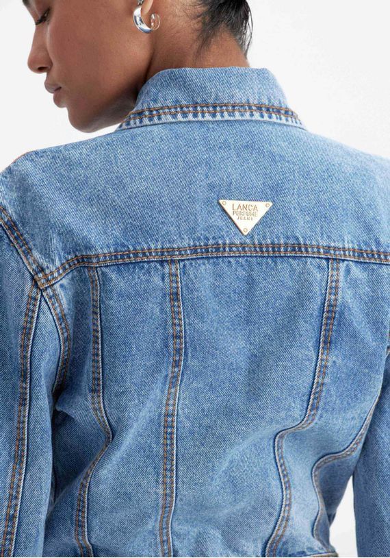 JAQUETA JEANS CORSET LANÇA PERFUME
