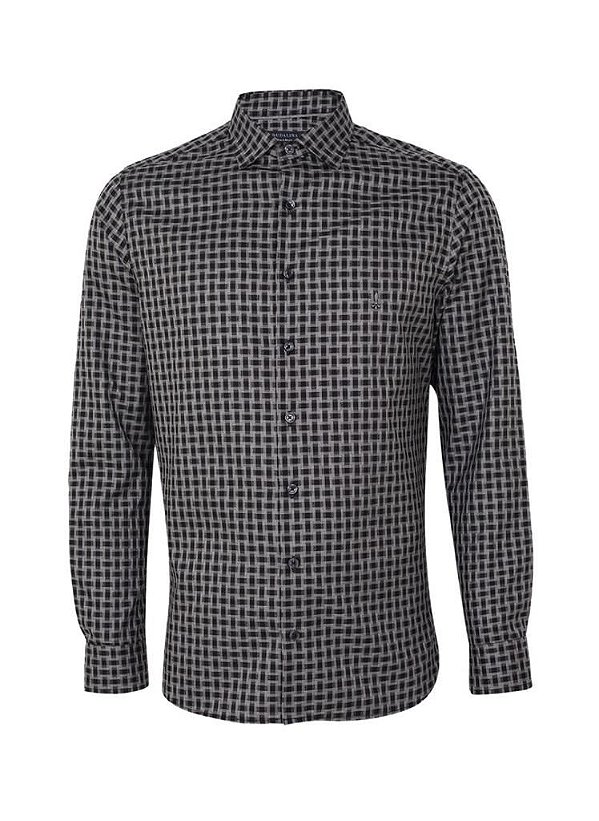 CAMISA ML SLIM XDZ MOULINE PRETO DUDALINA