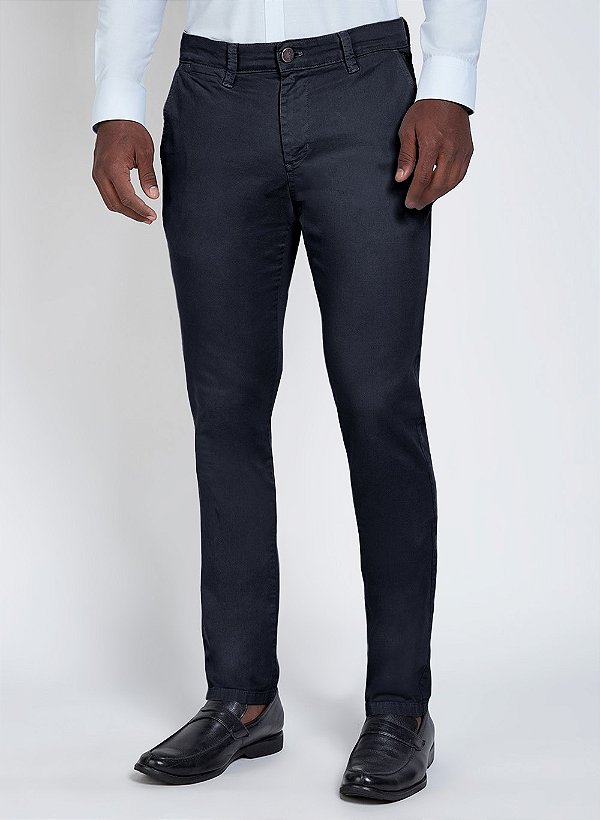 CALÇA SARJA SLIM FACA COLOR AZUL DUDALINA