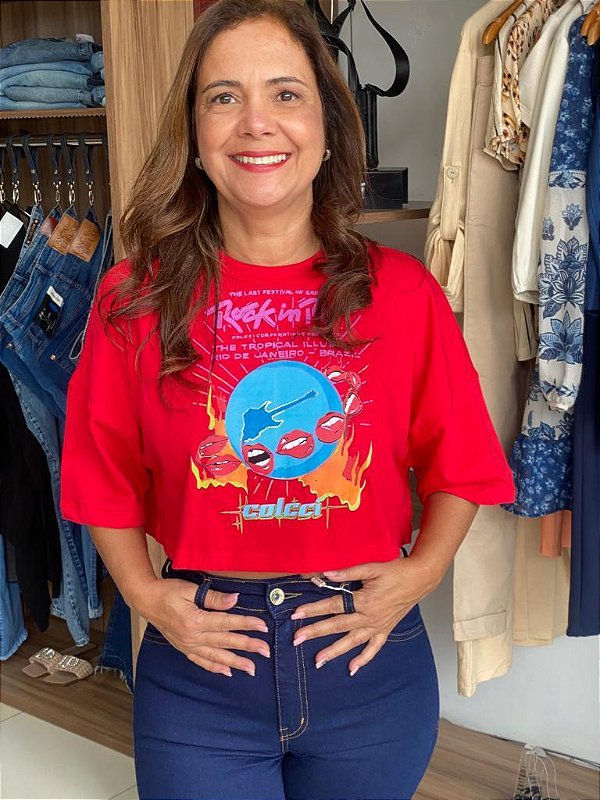 CAMISETA ESTAMPADA VERMELHO IFE
