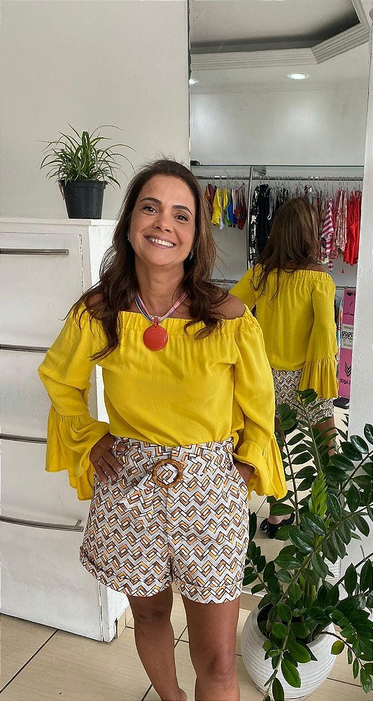 SHORTS COM CINTO MINI NEO GEO DIMY