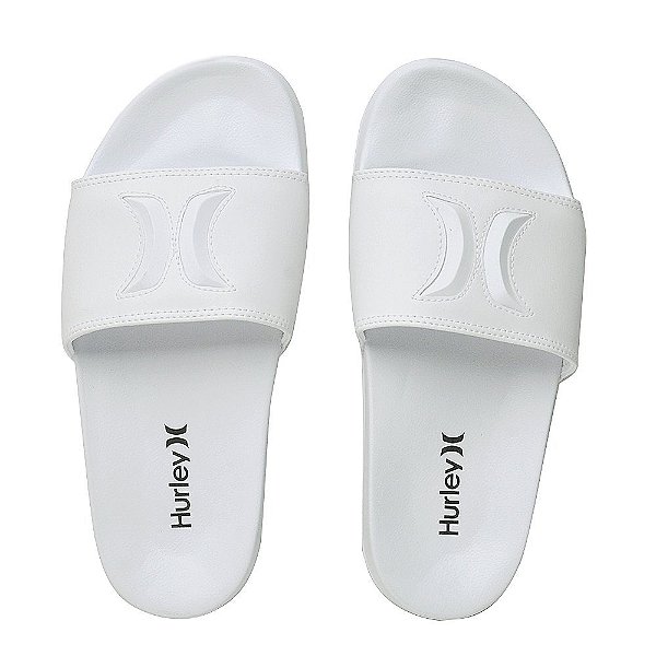 CHINELO  HURLEY SLIDE ICON 2 BRANCO/BRANCO