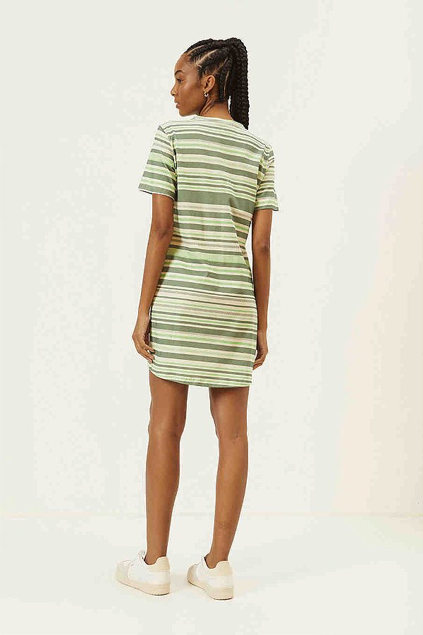 VESTIDO ESTAMPADO  VALORIA HORIZO 0445700707