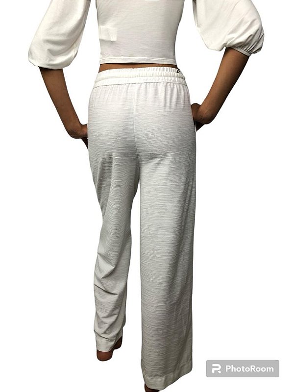 CALCA WIDE LEG OFF-WHITE - DIMY CAL33044
